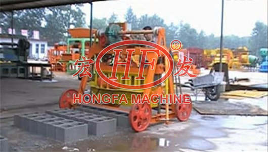 Hongfa manual hollow block making machine philippines cheap price